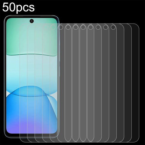 50pcs 0.26mm 9H 2.5D Tempered Glass Film, For Redmi A7 4G 171.8mm, For Redmi 17C 4G, For Xiaomi Poco C81x 4G, For Xiaomi Poco M8s 5G, For Xiaomi Poco C81 Pro 4G, For Redmi A7 Pro 171mm / Poco C85x 5G, For Redmi R70 5G / R70m 5G, For Xiaomi Poco C85x 5G...