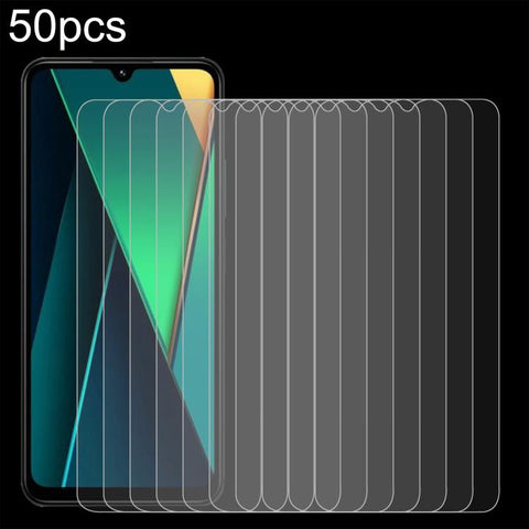 50pcs 0.26mm 9H 2.5D Tempered Glass Film, For Redmi A7 4G 171.8mm, For Redmi 17C 4G, For Xiaomi Poco C81x 4G, For Xiaomi Poco M8s 5G, For Xiaomi Poco C81 Pro 4G, For Redmi A7 Pro 171mm / Poco C85x 5G, For Redmi R70 5G / R70m 5G, For Xiaomi Poco C85x 5G...