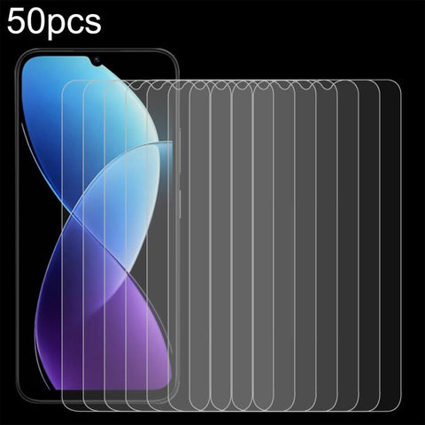 50pcs 0.26mm 9H 2.5D Tempered Glass Film, For Redmi A7 4G 171.8mm, For Redmi 17C 4G, For Xiaomi Poco C81x 4G, For Xiaomi Poco M8s 5G, For Xiaomi Poco C81 Pro 4G, For Redmi A7 Pro 171mm / Poco C85x 5G, For Redmi R70 5G / R70m 5G, For Xiaomi Poco C85x 5G...