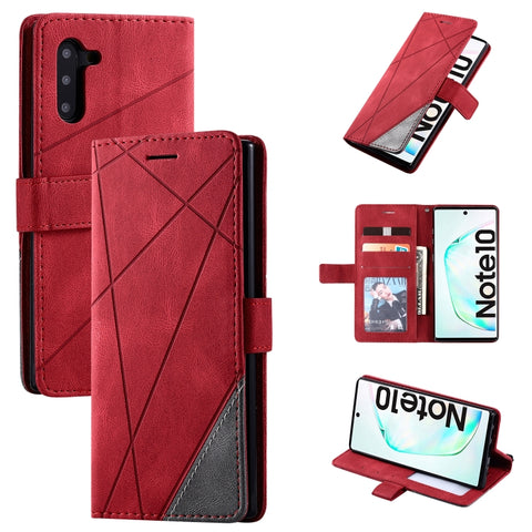 Skin Feel Splicing Horizontal Flip Leather Case with Holder & Card Slots & Wallet & Photo Frame, For Samsung Galaxy Note9, For Samsung Galaxy Note 10, For Samsung Galaxy Note 10 Pro, For Samsung Galaxy S8 Plus, For Samsung Galaxy S9 Plus               ...