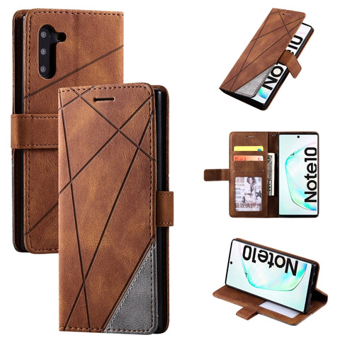 Skin Feel Splicing Horizontal Flip Leather Case with Holder & Card Slots & Wallet & Photo Frame, For Samsung Galaxy Note9, For Samsung Galaxy Note 10, For Samsung Galaxy Note 10 Pro, For Samsung Galaxy S8 Plus, For Samsung Galaxy S9 Plus               ...