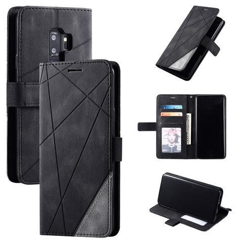 Skin Feel Splicing Horizontal Flip Leather Case with Holder & Card Slots & Wallet & Photo Frame, For Samsung Galaxy Note9, For Samsung Galaxy Note 10, For Samsung Galaxy Note 10 Pro, For Samsung Galaxy S8 Plus, For Samsung Galaxy S9 Plus               ...