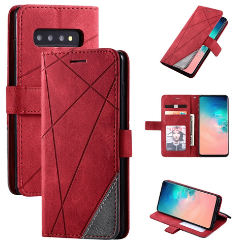 Skin Feel Splicing Horizontal Flip Leather Case with Holder & Card Slots & Wallet & Photo Frame, For Samsung Galaxy Note9, For Samsung Galaxy Note 10, For Samsung Galaxy Note 10 Pro, For Samsung Galaxy S8 Plus, For Samsung Galaxy S9 Plus               ...