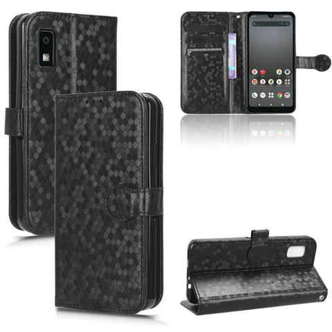 Honeycomb Dot Texture Leather Phone Case, For Sharp Aquos R8, For Sharp Aquos Wish 3