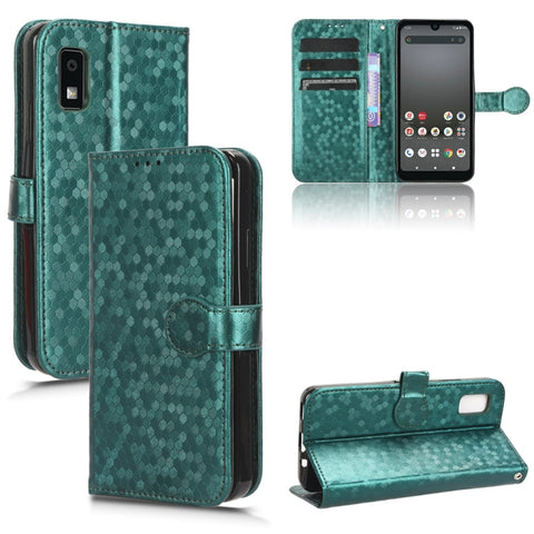 Honeycomb Dot Texture Leather Phone Case, For Sharp Aquos R8, For Sharp Aquos Wish 3
