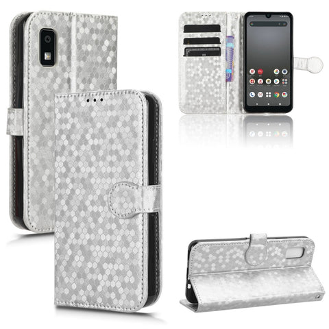 Honeycomb Dot Texture Leather Phone Case, For Sharp Aquos R8, For Sharp Aquos Wish 3