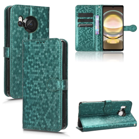 Honeycomb Dot Texture Leather Phone Case, For Sharp Aquos R8, For Sharp Aquos Wish 3