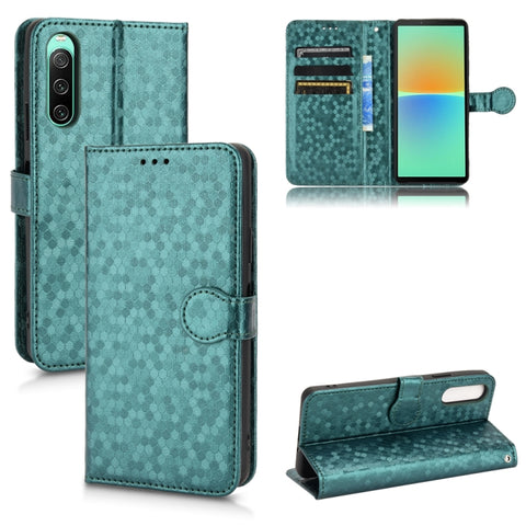 Honeycomb Dot Texture Leather Phone Case, For Sony Xperia 10 VIII, For Sony Xperia 1 VIII, For Sony Xperia 10 VII, For Sony Xperia 1 VII, For Sony Xperia 10 VI, For Sony Xperia 1 VI, For Sony Xperia 1 V, For Sony Xperia 10 V