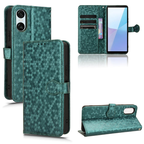 Honeycomb Dot Texture Leather Phone Case, For Sony Xperia 10 VIII, For Sony Xperia 1 VIII, For Sony Xperia 10 VII, For Sony Xperia 1 VII, For Sony Xperia 10 VI, For Sony Xperia 1 VI, For Sony Xperia 1 V, For Sony Xperia 10 V