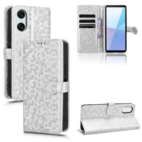 Honeycomb Dot Texture Leather Phone Case, For Sony Xperia 10 VIII, For Sony Xperia 1 VIII, For Sony Xperia 10 VII, For Sony Xperia 1 VII, For Sony Xperia 10 VI, For Sony Xperia 1 VI, For Sony Xperia 1 V, For Sony Xperia 10 V