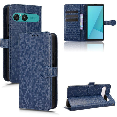 Honeycomb Dot Texture Leather Phone Case, For Sony Xperia 10 VIII, For Sony Xperia 1 VIII, For Sony Xperia 10 VII, For Sony Xperia 1 VII, For Sony Xperia 10 VI, For Sony Xperia 1 VI, For Sony Xperia 1 V, For Sony Xperia 10 V