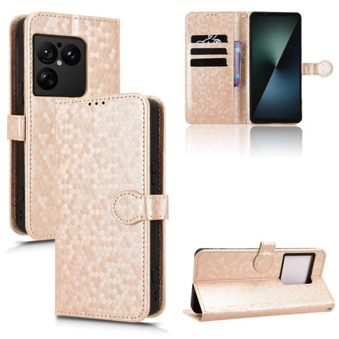 Honeycomb Dot Texture Leather Phone Case, For Sony Xperia 10 VIII, For Sony Xperia 1 VIII, For Sony Xperia 10 VII, For Sony Xperia 1 VII, For Sony Xperia 10 VI, For Sony Xperia 1 VI, For Sony Xperia 1 V, For Sony Xperia 10 V