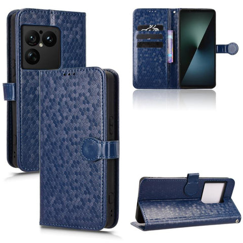 Honeycomb Dot Texture Leather Phone Case, For Sony Xperia 10 VIII, For Sony Xperia 1 VIII, For Sony Xperia 10 VII, For Sony Xperia 1 VII, For Sony Xperia 10 VI, For Sony Xperia 1 VI, For Sony Xperia 1 V, For Sony Xperia 10 V