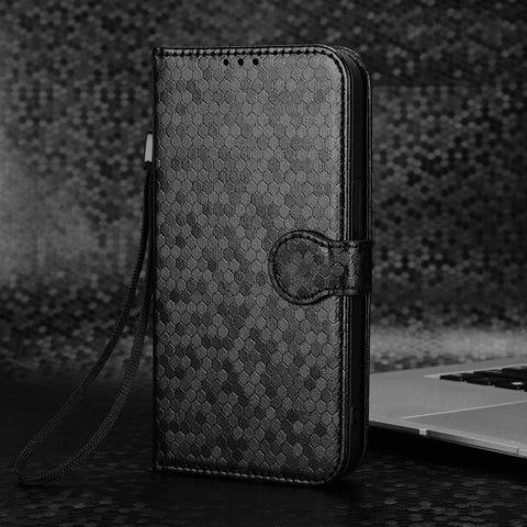Honeycomb Dot Texture Leather Phone Case, For Sony Xperia 10 VIII, For Sony Xperia 1 VIII, For Sony Xperia 10 VII, For Sony Xperia 1 VII, For Sony Xperia 10 VI, For Sony Xperia 1 VI, For Sony Xperia 1 V, For Sony Xperia 10 V