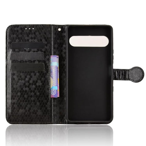 Honeycomb Dot Texture Leather Phone Case, For Sony Xperia 10 VIII, For Sony Xperia 1 VIII, For Sony Xperia 10 VII, For Sony Xperia 1 VII, For Sony Xperia 10 VI, For Sony Xperia 1 VI, For Sony Xperia 1 V, For Sony Xperia 10 V