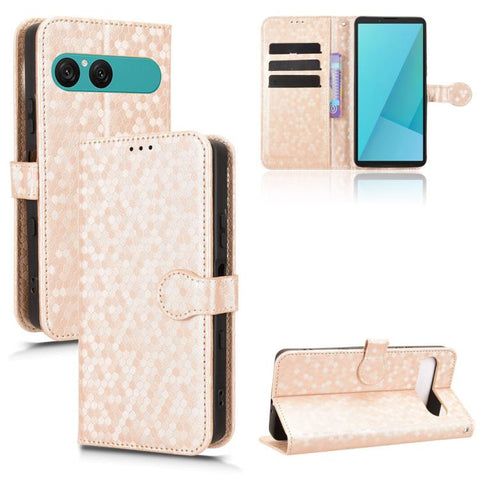 Honeycomb Dot Texture Leather Phone Case, For Sony Xperia 10 VIII, For Sony Xperia 1 VIII, For Sony Xperia 10 VII, For Sony Xperia 1 VII, For Sony Xperia 10 VI, For Sony Xperia 1 VI, For Sony Xperia 1 V, For Sony Xperia 10 V