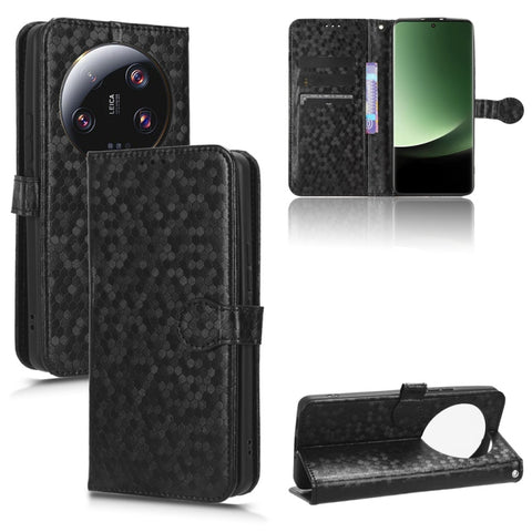 Honeycomb Dot Texture Leather Phone Case, For Xiaomi Redmi 13C / Poco C65, For Xiaomi 14 Pro, For Xiaomi Redmi Note 13 Pro+ 5G, For Xiaomi Redmi K70 5G / K70 Pro 5G, For Xiaomi Redmi Note 12S 4G, For Xiaomi 13 Ultra