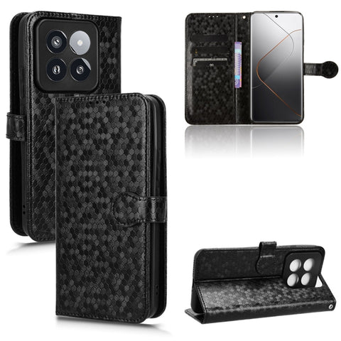 Honeycomb Dot Texture Leather Phone Case, For Xiaomi Redmi 13C / Poco C65, For Xiaomi 14 Pro, For Xiaomi Redmi Note 13 Pro+ 5G, For Xiaomi Redmi K70 5G / K70 Pro 5G, For Xiaomi Redmi Note 12S 4G, For Xiaomi 13 Ultra