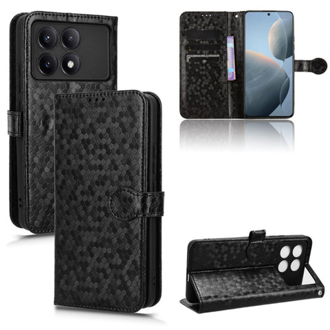 Honeycomb Dot Texture Leather Phone Case, For Xiaomi Poco F6 /Redmi Turbo 3, For Xiaomi Civi 4 Pro, For Xiaomi Poco M6 Pro 4G, For Xiaomi Redmi A3, For Xiaomi Redmi Note 13 Pro 4G Global, For Xiaomi Redmi Note 13 4G, For Xiaomi Redmi 13C 5G / 4G       ...