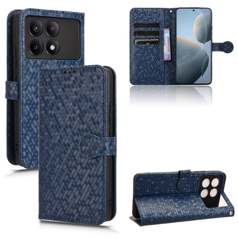 Honeycomb Dot Texture Leather Phone Case, For Xiaomi Poco F6 /Redmi Turbo 3, For Xiaomi Civi 4 Pro, For Xiaomi Poco M6 Pro 4G, For Xiaomi Redmi A3, For Xiaomi Redmi Note 13 Pro 4G Global, For Xiaomi Redmi Note 13 4G, For Xiaomi Redmi 13C 5G / 4G       ...