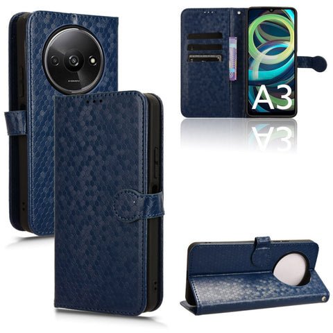 Honeycomb Dot Texture Leather Phone Case, For Xiaomi Poco F6 /Redmi Turbo 3, For Xiaomi Civi 4 Pro, For Xiaomi Poco M6 Pro 4G, For Xiaomi Redmi A3, For Xiaomi Redmi Note 13 Pro 4G Global, For Xiaomi Redmi Note 13 4G, For Xiaomi Redmi 13C 5G / 4G       ...