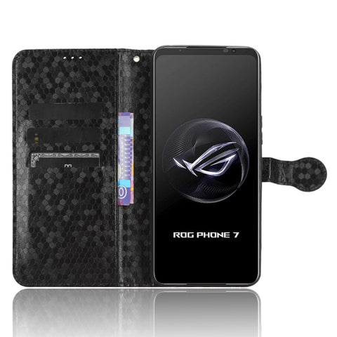Honeycomb Dot Texture Leather Phone Case, For Asus ROG Phone 7