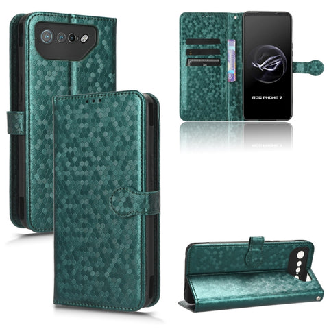 Honeycomb Dot Texture Leather Phone Case, For Asus ROG Phone 7