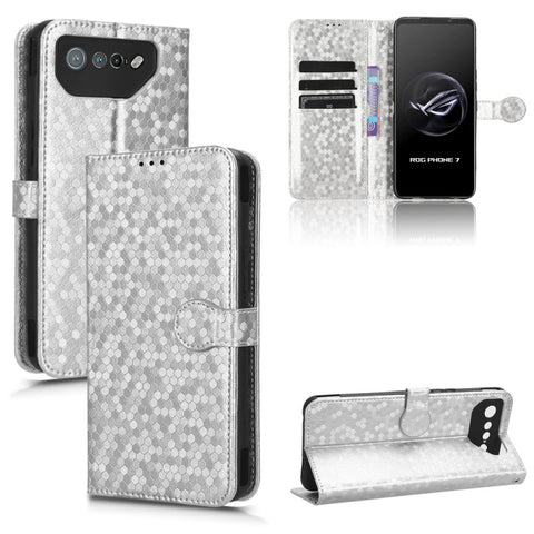 Honeycomb Dot Texture Leather Phone Case, For Asus ROG Phone 7
