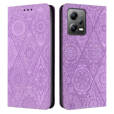 Ethnic Embossed Adsorption Leather Phone Case, For Xiaomi Redmi 13 4G, For Xiaomi Redmi Note 13 5G, For Xiaomi Redmi 13C, For Xiaomi Redmi Note 13 Pro 5G, For Redmi Note 12 Pro 4G, For Redmi Note 12 4G Global, For Redmi Note 12 Pro 5G Global           ...