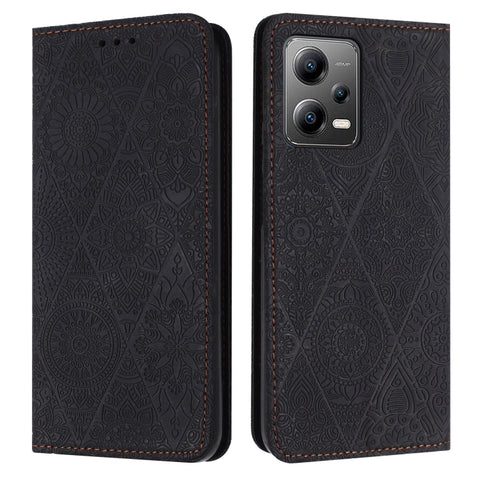 Ethnic Embossed Adsorption Leather Phone Case, For Xiaomi Redmi 13 4G, For Xiaomi Redmi Note 13 5G, For Xiaomi Redmi 13C, For Xiaomi Redmi Note 13 Pro 5G, For Redmi Note 12 Pro 4G, For Redmi Note 12 4G Global, For Redmi Note 12 Pro 5G Global           ...