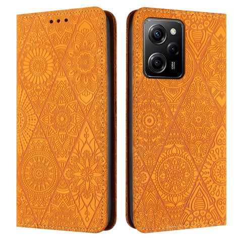 Ethnic Embossed Adsorption Leather Phone Case, For Xiaomi Redmi 13 4G, For Xiaomi Redmi Note 13 5G, For Xiaomi Redmi 13C, For Xiaomi Redmi Note 13 Pro 5G, For Redmi Note 12 Pro 4G, For Redmi Note 12 4G Global, For Redmi Note 12 Pro 5G Global           ...