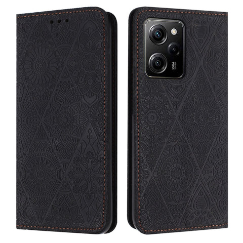 Ethnic Embossed Adsorption Leather Phone Case, For Xiaomi Redmi 13 4G, For Xiaomi Redmi Note 13 5G, For Xiaomi Redmi 13C, For Xiaomi Redmi Note 13 Pro 5G, For Redmi Note 12 Pro 4G, For Redmi Note 12 4G Global, For Redmi Note 12 Pro 5G Global           ...