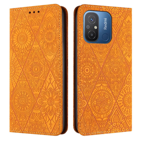 Ethnic Embossed Adsorption Leather Phone Case, For Xiaomi Redmi 13 4G, For Xiaomi Redmi Note 13 5G, For Xiaomi Redmi 13C, For Xiaomi Redmi Note 13 Pro 5G, For Redmi Note 12 Pro 4G, For Redmi Note 12 4G Global, For Redmi Note 12 Pro 5G Global           ...