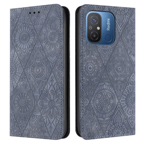Ethnic Embossed Adsorption Leather Phone Case, For Xiaomi Redmi 13 4G, For Xiaomi Redmi Note 13 5G, For Xiaomi Redmi 13C, For Xiaomi Redmi Note 13 Pro 5G, For Redmi Note 12 Pro 4G, For Redmi Note 12 4G Global, For Redmi Note 12 Pro 5G Global           ...