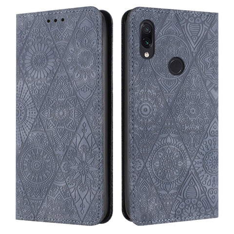 Ethnic Embossed Adsorption Leather Phone Case, For Redmi Note 9 Pro, For Redmi Note 8T, For Redmi Note 8, For Redmi Note 8 Pro, For Redmi Note 7 / 7 Pro