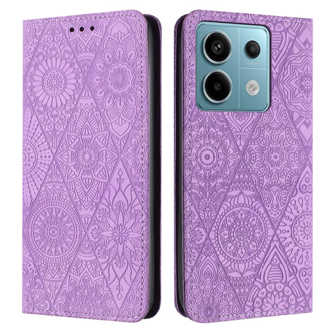 Ethnic Embossed Adsorption Leather Phone Case, For Xiaomi Redmi 13 4G, For Xiaomi Redmi Note 13 5G, For Xiaomi Redmi 13C, For Xiaomi Redmi Note 13 Pro 5G, For Redmi Note 12 Pro 4G, For Redmi Note 12 4G Global, For Redmi Note 12 Pro 5G Global           ...
