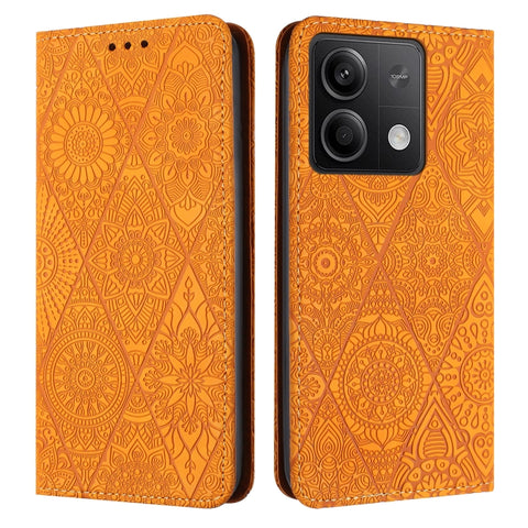 Ethnic Embossed Adsorption Leather Phone Case, For Xiaomi Redmi 13 4G, For Xiaomi Redmi Note 13 5G, For Xiaomi Redmi 13C, For Xiaomi Redmi Note 13 Pro 5G, For Redmi Note 12 Pro 4G, For Redmi Note 12 4G Global, For Redmi Note 12 Pro 5G Global           ...