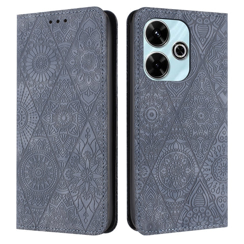 Ethnic Embossed Adsorption Leather Phone Case, For Xiaomi Redmi 13 4G, For Xiaomi Redmi Note 13 5G, For Xiaomi Redmi 13C, For Xiaomi Redmi Note 13 Pro 5G, For Redmi Note 12 Pro 4G, For Redmi Note 12 4G Global, For Redmi Note 12 Pro 5G Global           ...