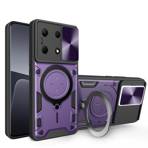 CD Texture Sliding Camshield Magnetic Holder Phone Case, For Infinix Hot 50 4G, For Infinix Note 40 5G, For Infinix Smart 8 Plus, For Infinix GT 20 Pro, For Infinix Hot 40i / Smart 8, For Infinix Note 30 4G/5G, For Infinix Note 30 Pro 4G               ...