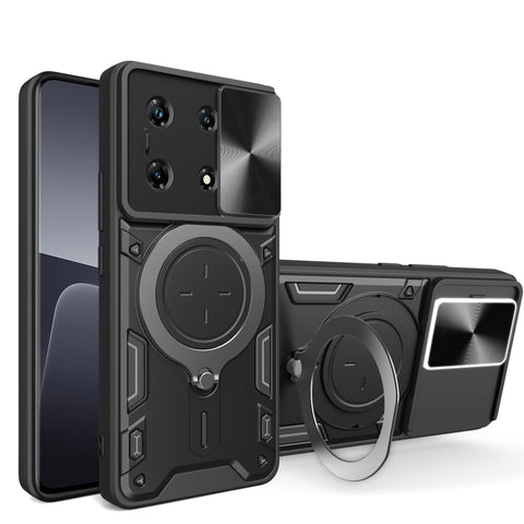 CD Texture Sliding Camshield Magnetic Holder Phone Case, For Infinix Hot 50 4G, For Infinix Note 40 5G, For Infinix Smart 8 Plus, For Infinix GT 20 Pro, For Infinix Hot 40i / Smart 8, For Infinix Note 30 4G/5G, For Infinix Note 30 Pro 4G               ...