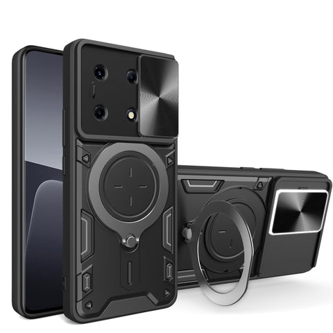 CD Texture Sliding Camshield Magnetic Holder Phone Case, For Infinix Hot 50 4G, For Infinix Note 40 5G, For Infinix Smart 8 Plus, For Infinix GT 20 Pro, For Infinix Hot 40i / Smart 8, For Infinix Note 30 4G/5G, For Infinix Note 30 Pro 4G               ...
