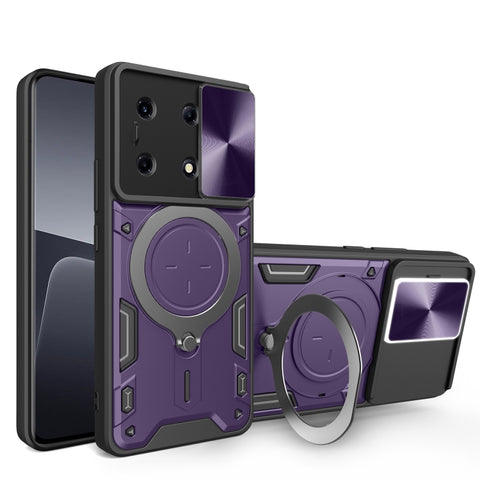 CD Texture Sliding Camshield Magnetic Holder Phone Case, For Infinix Hot 50 4G, For Infinix Note 40 5G, For Infinix Smart 8 Plus, For Infinix GT 20 Pro, For Infinix Hot 40i / Smart 8, For Infinix Note 30 4G/5G, For Infinix Note 30 Pro 4G               ...