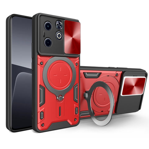 CD Texture Sliding Camshield Magnetic Holder Phone Case, For Infinix Hot 50 4G, For Infinix Note 40 5G, For Infinix Smart 8 Plus, For Infinix GT 20 Pro, For Infinix Hot 40i / Smart 8, For Infinix Note 30 4G/5G, For Infinix Note 30 Pro 4G               ...