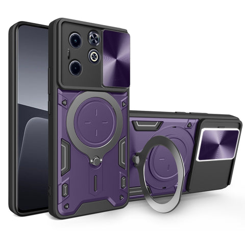 CD Texture Sliding Camshield Magnetic Holder Phone Case, For Infinix Hot 50 4G, For Infinix Note 40 5G, For Infinix Smart 8 Plus, For Infinix GT 20 Pro, For Infinix Hot 40i / Smart 8, For Infinix Note 30 4G/5G, For Infinix Note 30 Pro 4G               ...