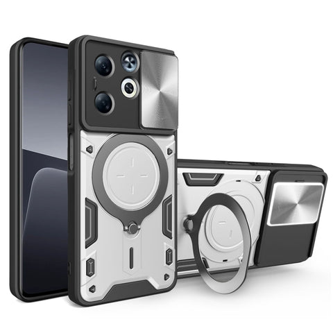 CD Texture Sliding Camshield Magnetic Holder Phone Case, For Infinix Hot 50 4G, For Infinix Note 40 5G, For Infinix Smart 8 Plus, For Infinix GT 20 Pro, For Infinix Hot 40i / Smart 8, For Infinix Note 30 4G/5G, For Infinix Note 30 Pro 4G               ...
