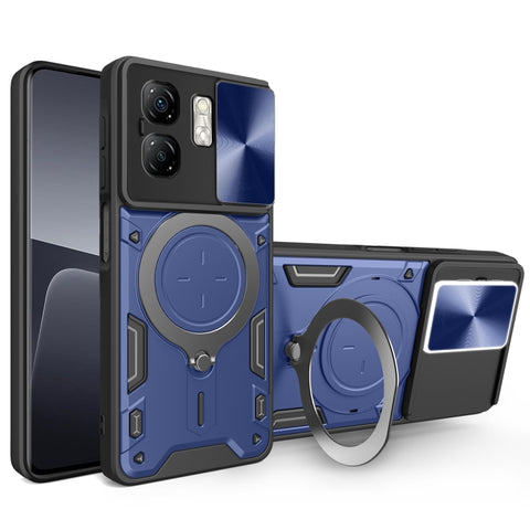 CD Texture Sliding Camshield Magnetic Holder Phone Case, For Infinix Hot 70 5G, For Infinix Note 60 Ultra 5G, For Infinix Note Edge 5G, For Infinix Note 60 Pro 5G, For Infinix GT 30 Pro, For Infinix Note 50s, For Infinix Note 50x                       ...