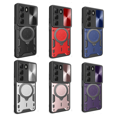 CD Texture Sliding Camshield Magnetic Holder Phone Case, For Infinix Hot 50 4G, For Infinix Note 40 5G, For Infinix Smart 8 Plus, For Infinix GT 20 Pro, For Infinix Hot 40i / Smart 8, For Infinix Note 30 4G/5G, For Infinix Note 30 Pro 4G               ...