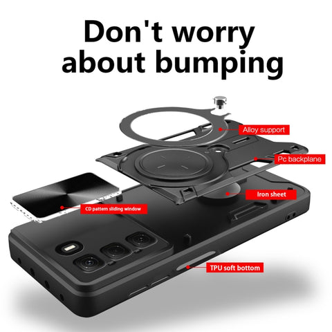 CD Texture Sliding Camshield Magnetic Holder Phone Case, For Infinix Hot 50 4G, For Infinix Note 40 5G, For Infinix Smart 8 Plus, For Infinix GT 20 Pro, For Infinix Hot 40i / Smart 8, For Infinix Note 30 4G/5G, For Infinix Note 30 Pro 4G               ...