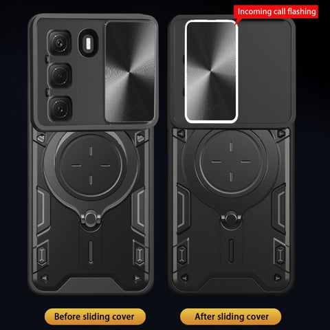 CD Texture Sliding Camshield Magnetic Holder Phone Case, For Infinix Hot 50 4G, For Infinix Note 40 5G, For Infinix Smart 8 Plus, For Infinix GT 20 Pro, For Infinix Hot 40i / Smart 8, For Infinix Note 30 4G/5G, For Infinix Note 30 Pro 4G               ...