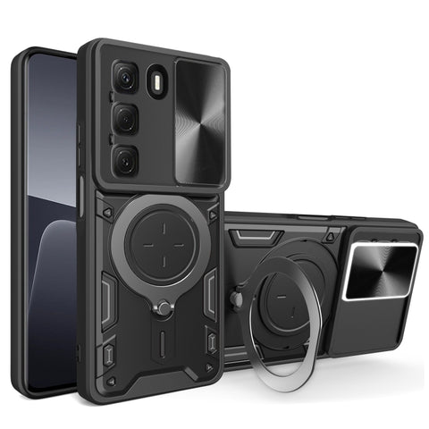 CD Texture Sliding Camshield Magnetic Holder Phone Case, For Infinix Hot 50 4G, For Infinix Note 40 5G, For Infinix Smart 8 Plus, For Infinix GT 20 Pro, For Infinix Hot 40i / Smart 8, For Infinix Note 30 4G/5G, For Infinix Note 30 Pro 4G               ...